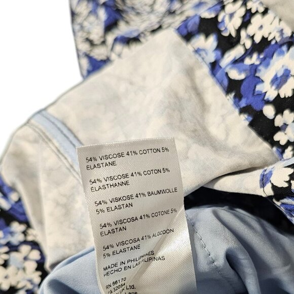 Anthropologie Maeve The Portside Button Front Floral Wide Leg Jumpsuit, Size 4 - Picture 8 of 10